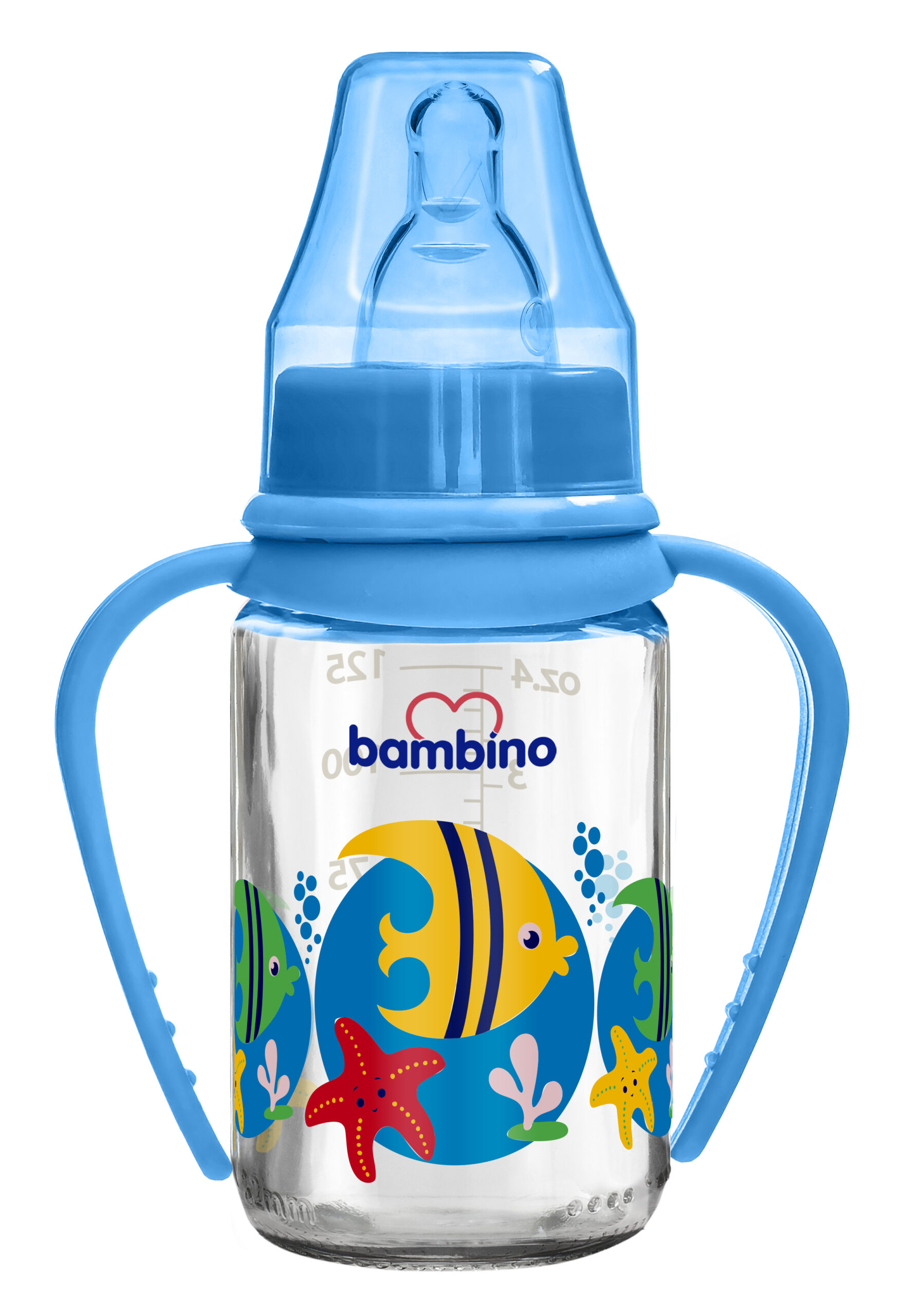 Classic Glass Feeding Bottle With Grip 125 Ml No:1