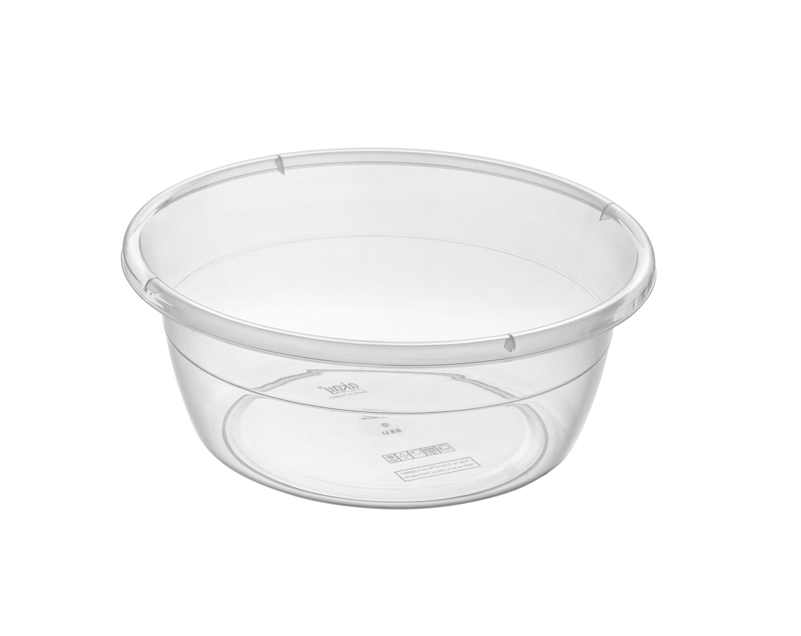 Elitt Transparent Round Basin 7 Lt