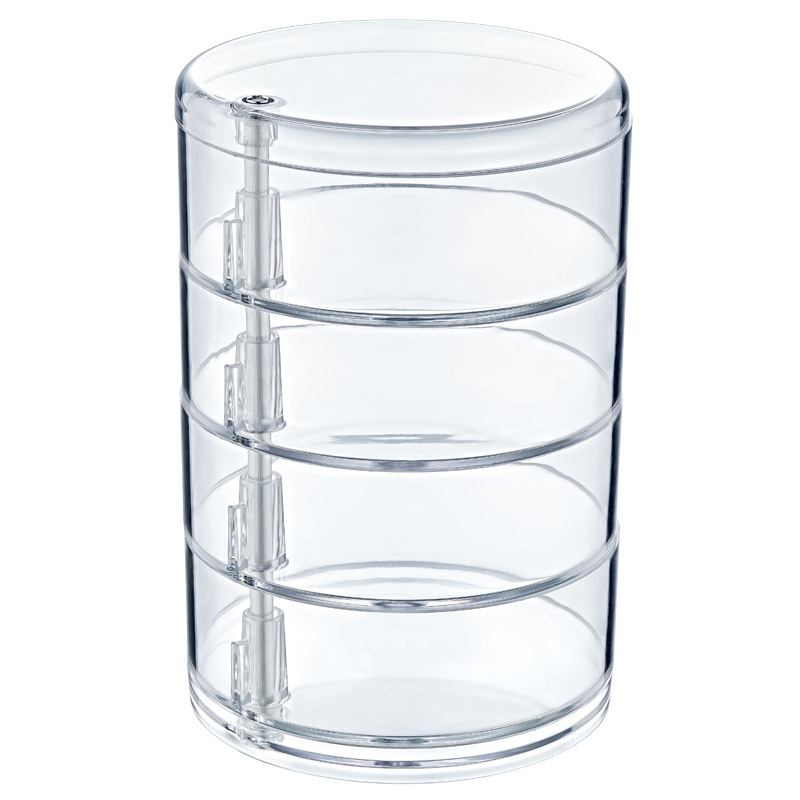 4 TIERS CYLINDER MAKEUP ORGANIZER