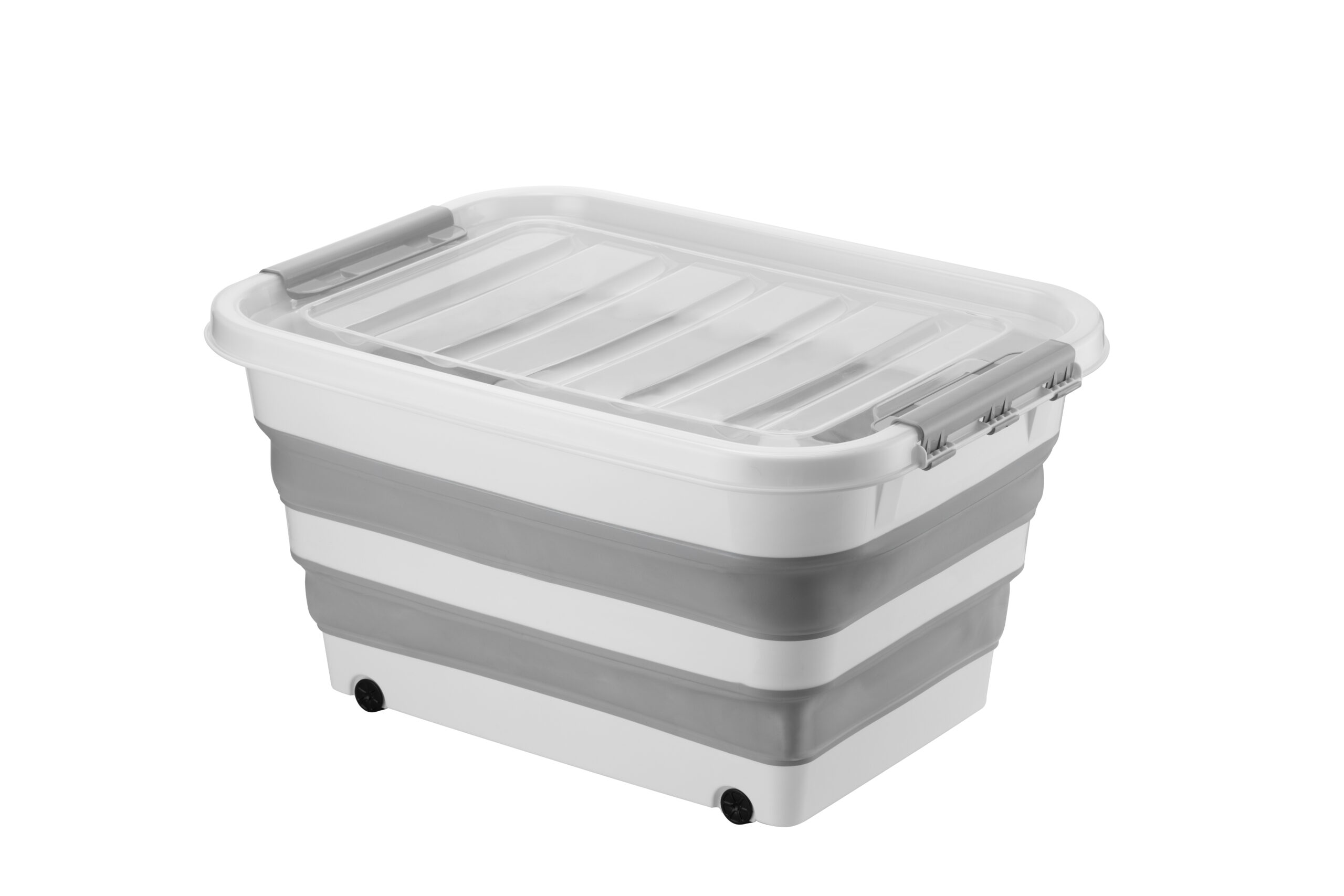Folding Storage Container With Wheels (65 Lt)