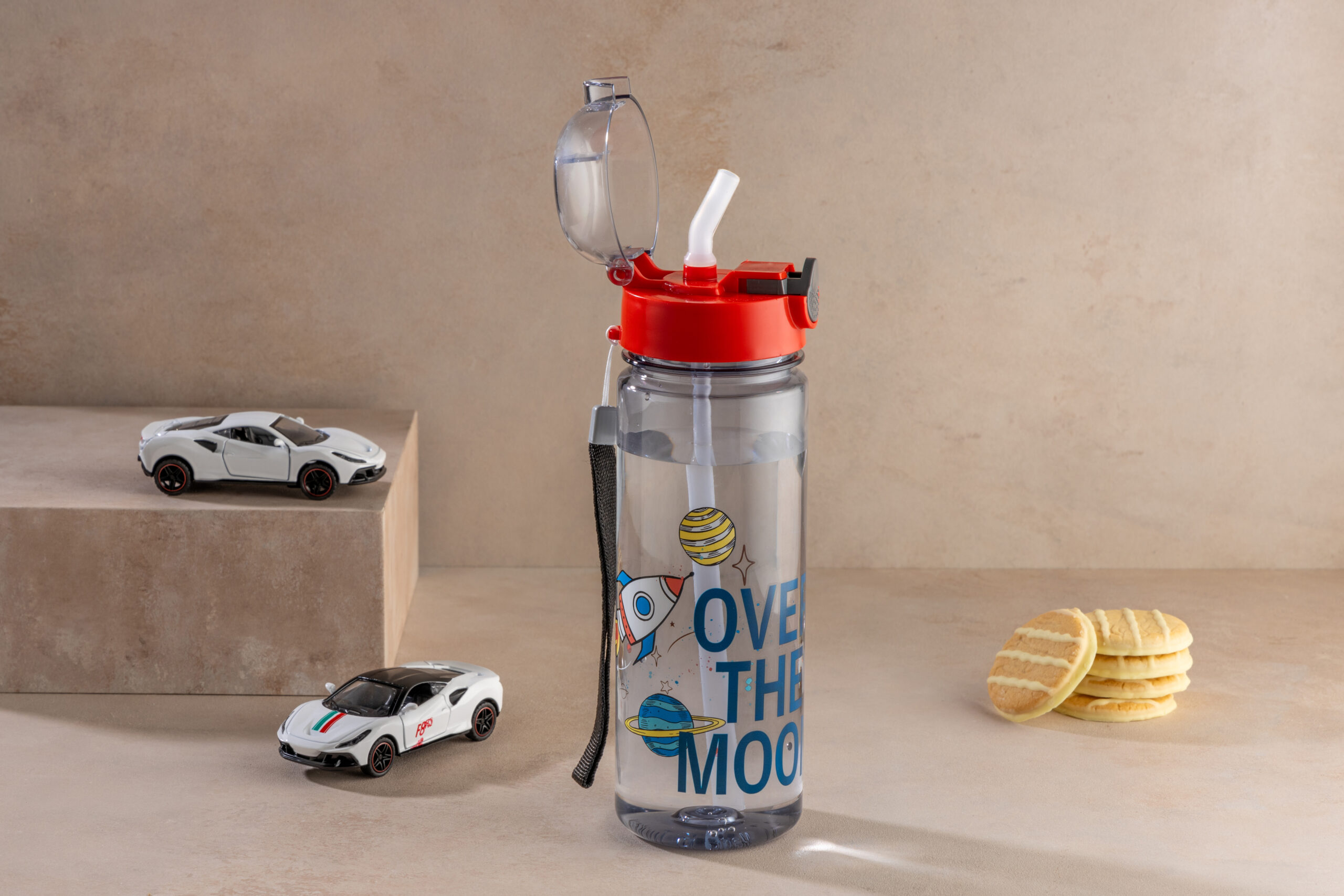 Transparent Lid Water Bottle With Pipette 500 Ml