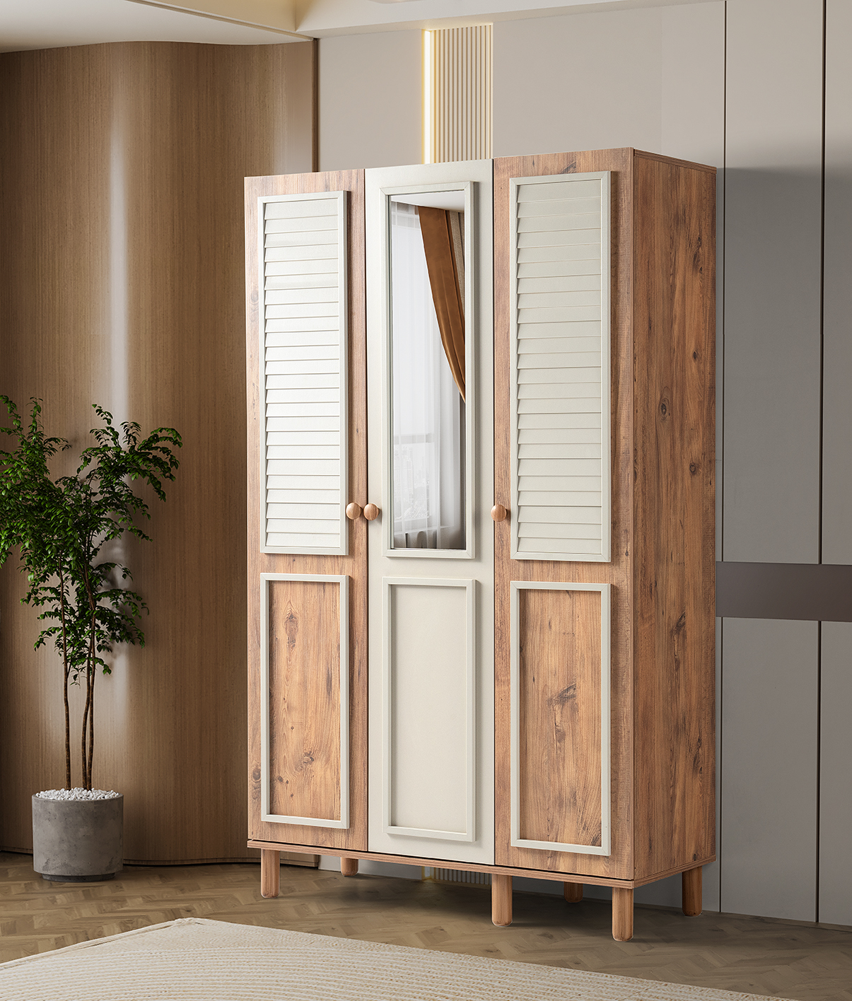 Ezgi Wardrobe 3 Door
