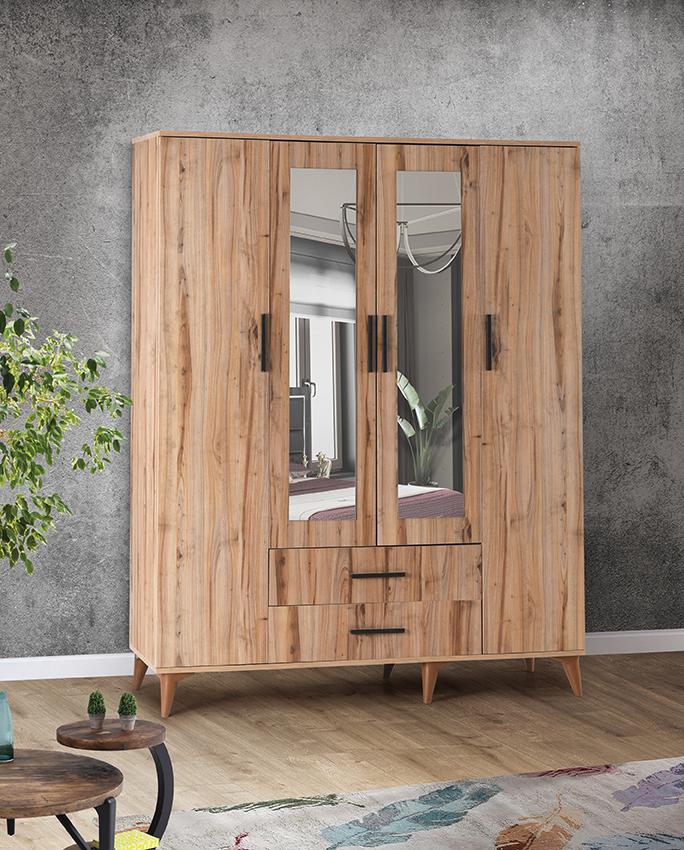Yakut 4 Door Wardrobe