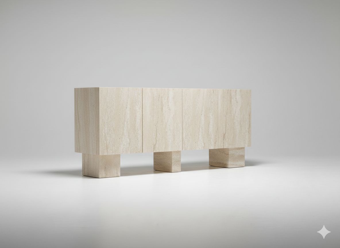 Aria Console Traverten