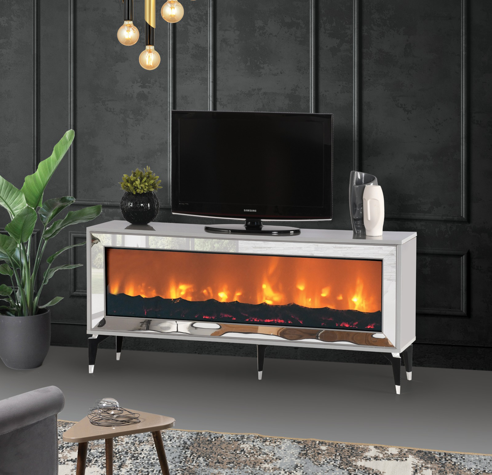 BERA SIS GREY TV STAND