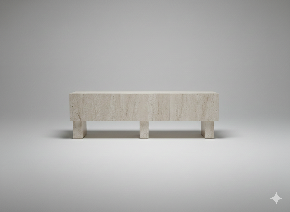 ARIA TV STAND TRAVERTEN