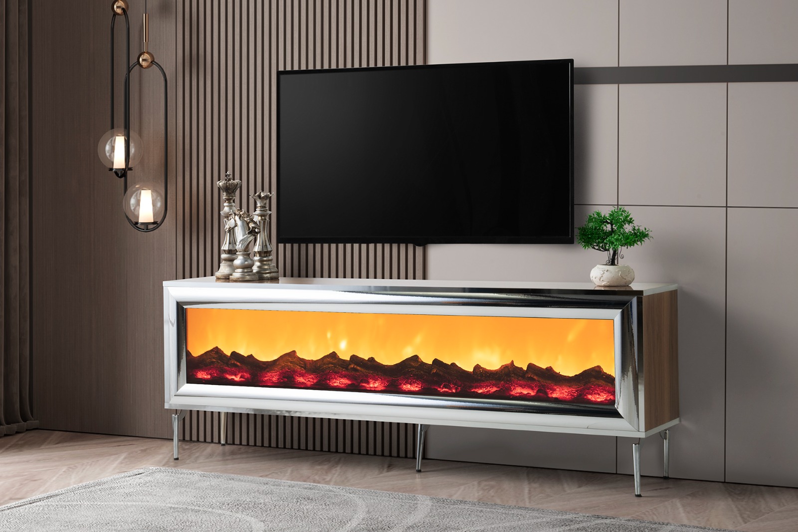 HUMA SILVER TV STAND