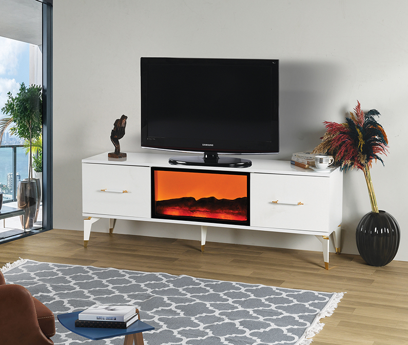 Inci Tv Stand White