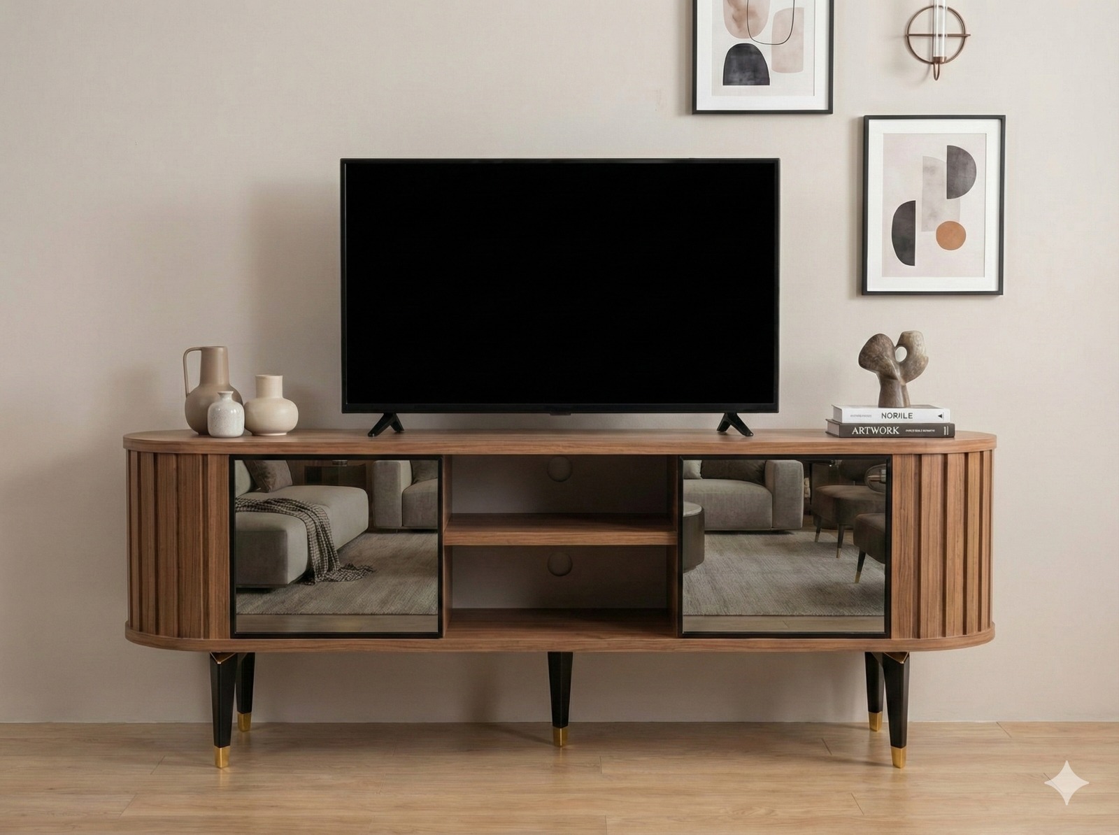 Sedi̇r Mi̇rror Tv Stand