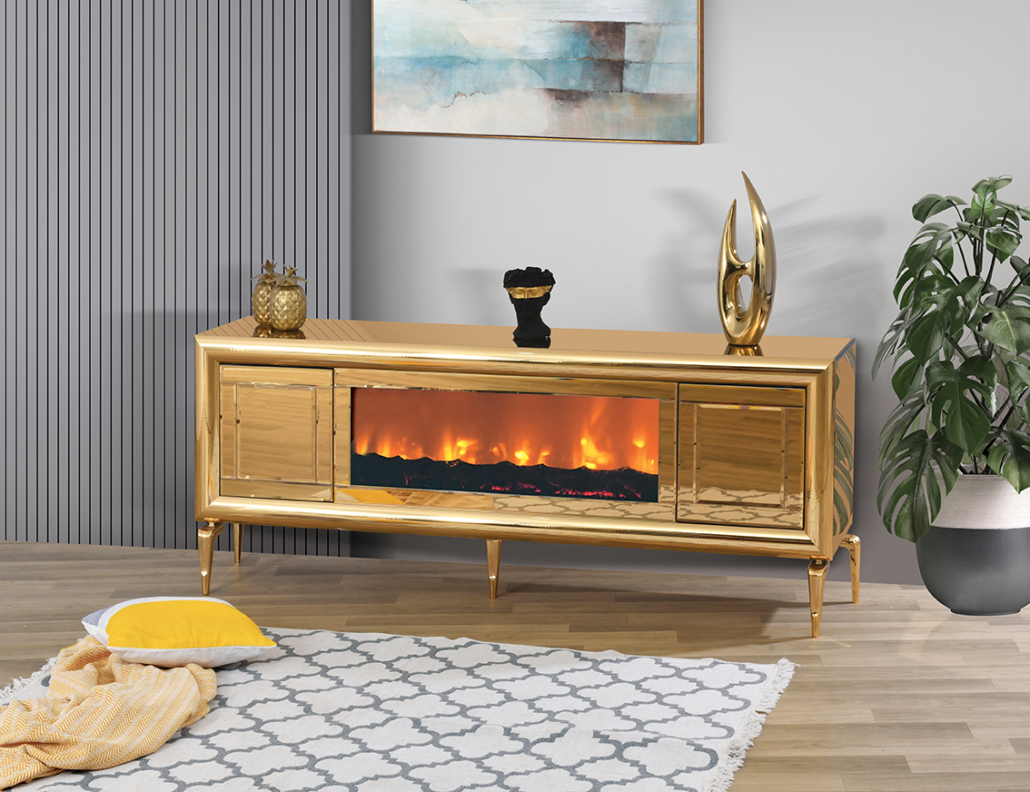 Anka Gold Tv Stand