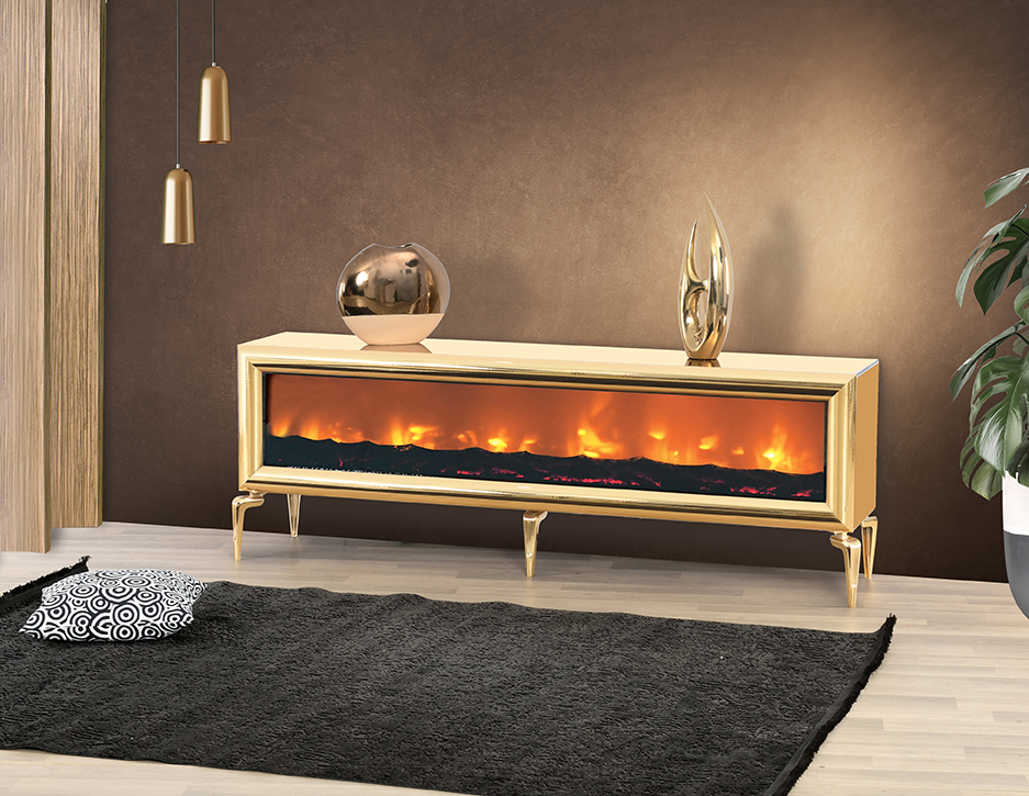 Huma Gold Tv Stand