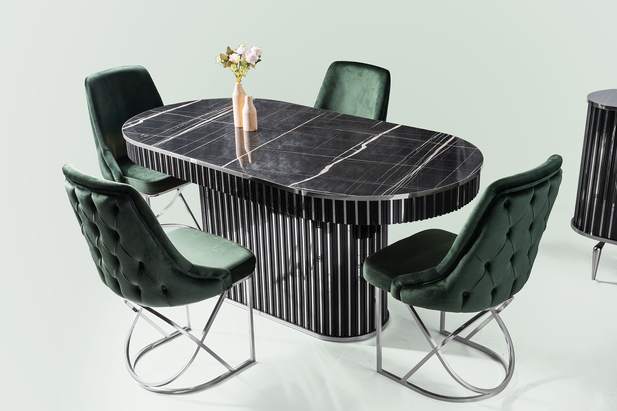 Nehir Dining Mesa Sonata Gümüş