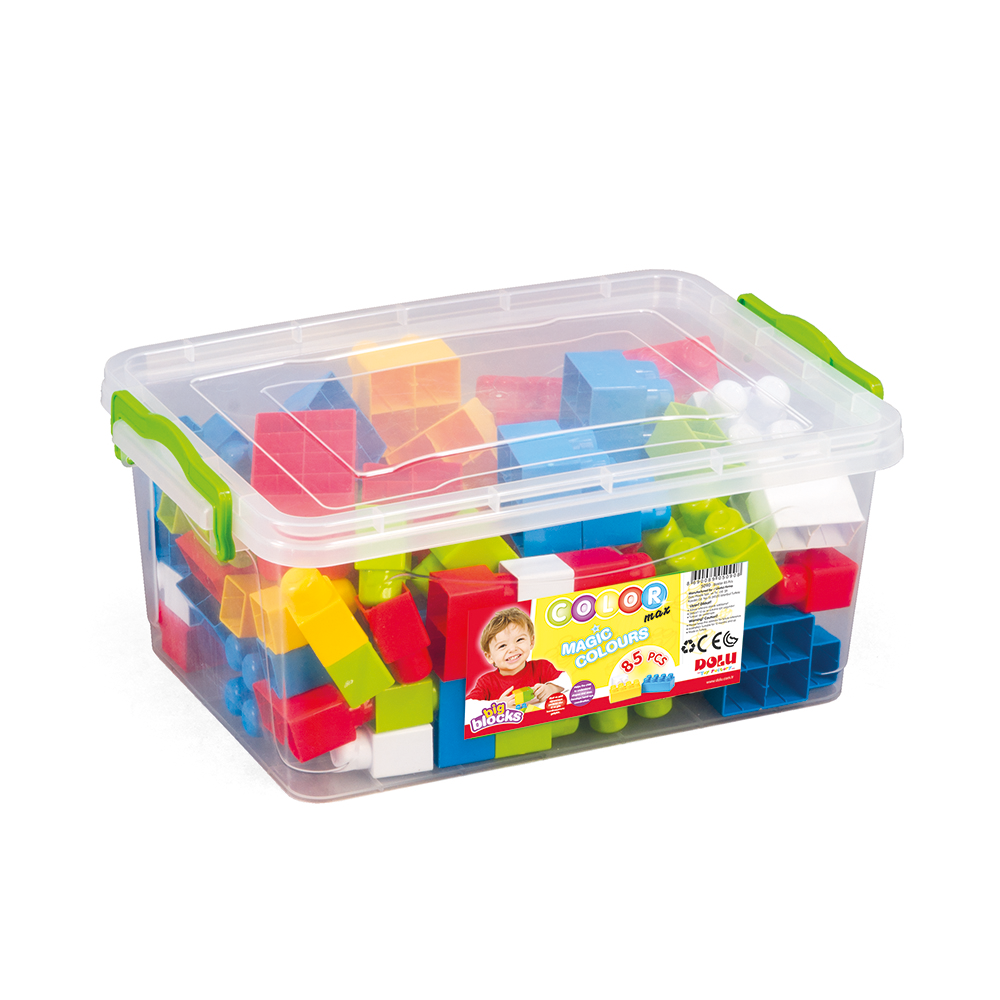 Big Blocks In 塑料 Box 85 Pcs