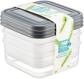 3* 1,0 Classy Square Shallow Storage Box D-403