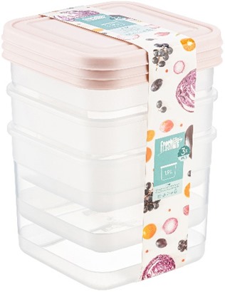 3* 1,9 L Classy Square Deep Storage Box D-418