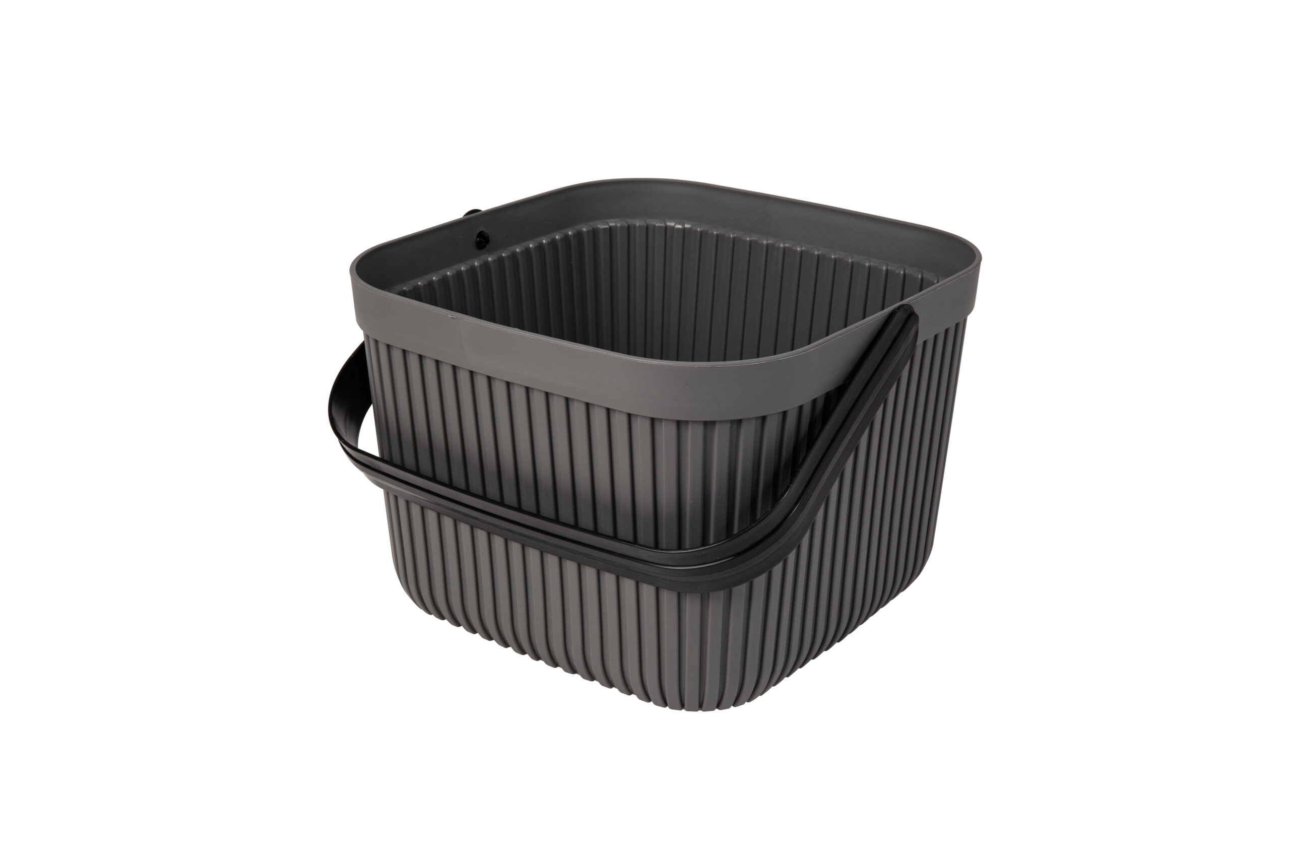 7 Lt Basket With Handle-Grey