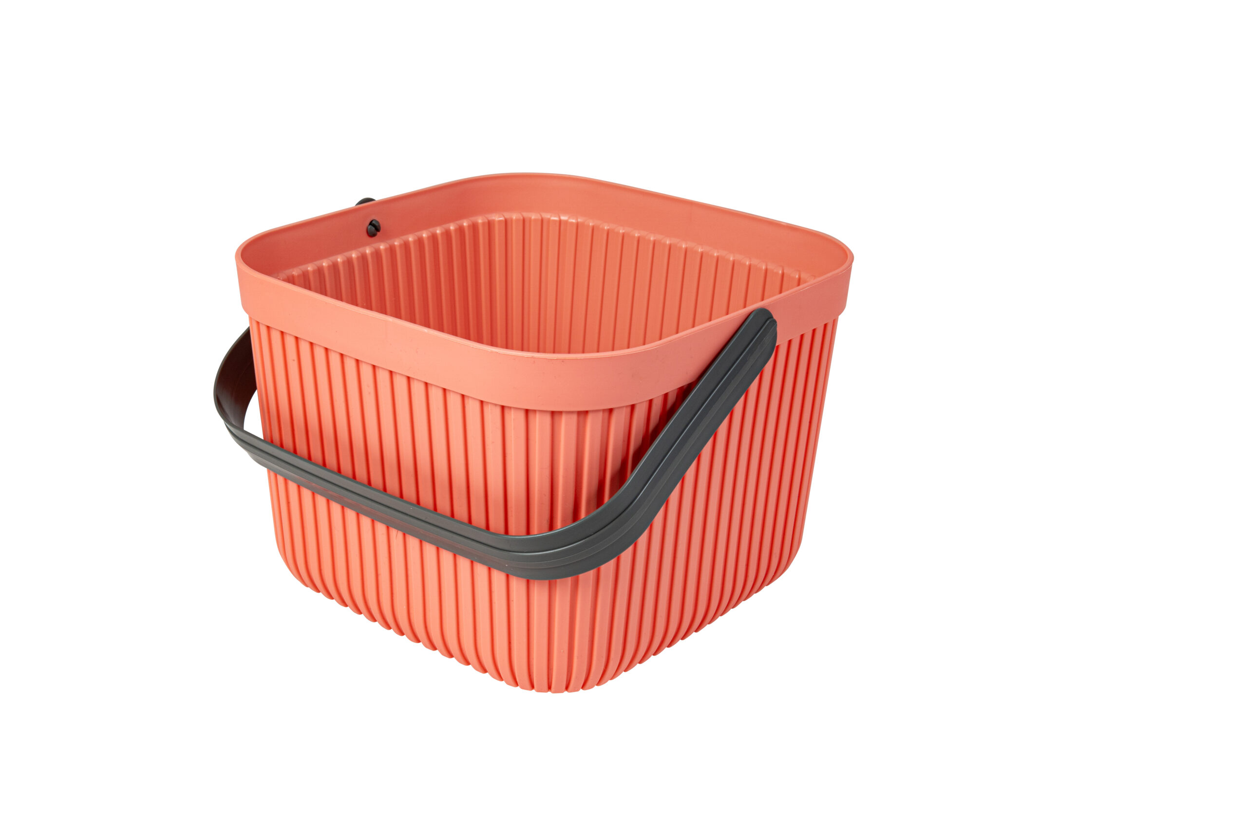 7 Lt Basket With Handle-Pink