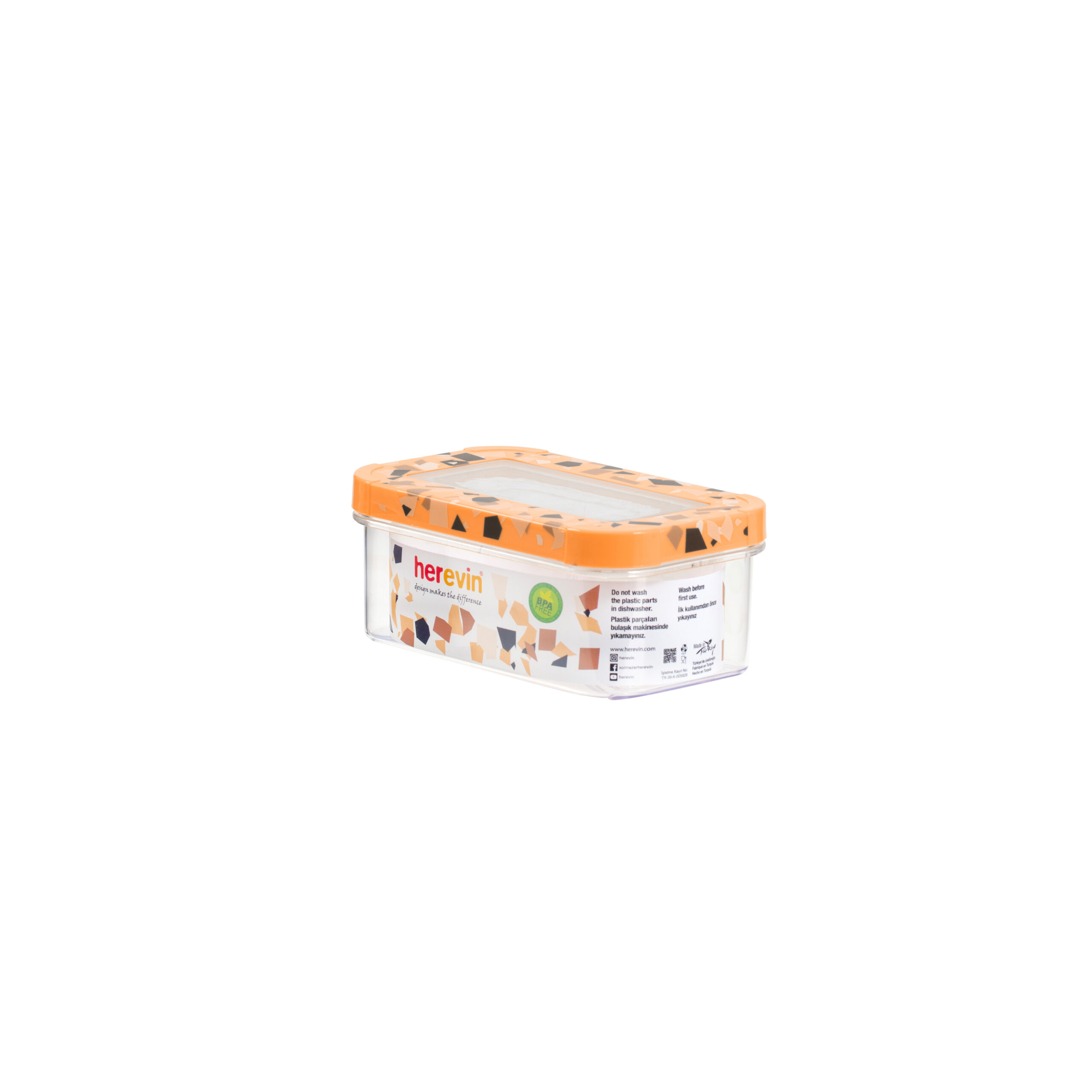 600 Ml Storage Canister-Terrazzo