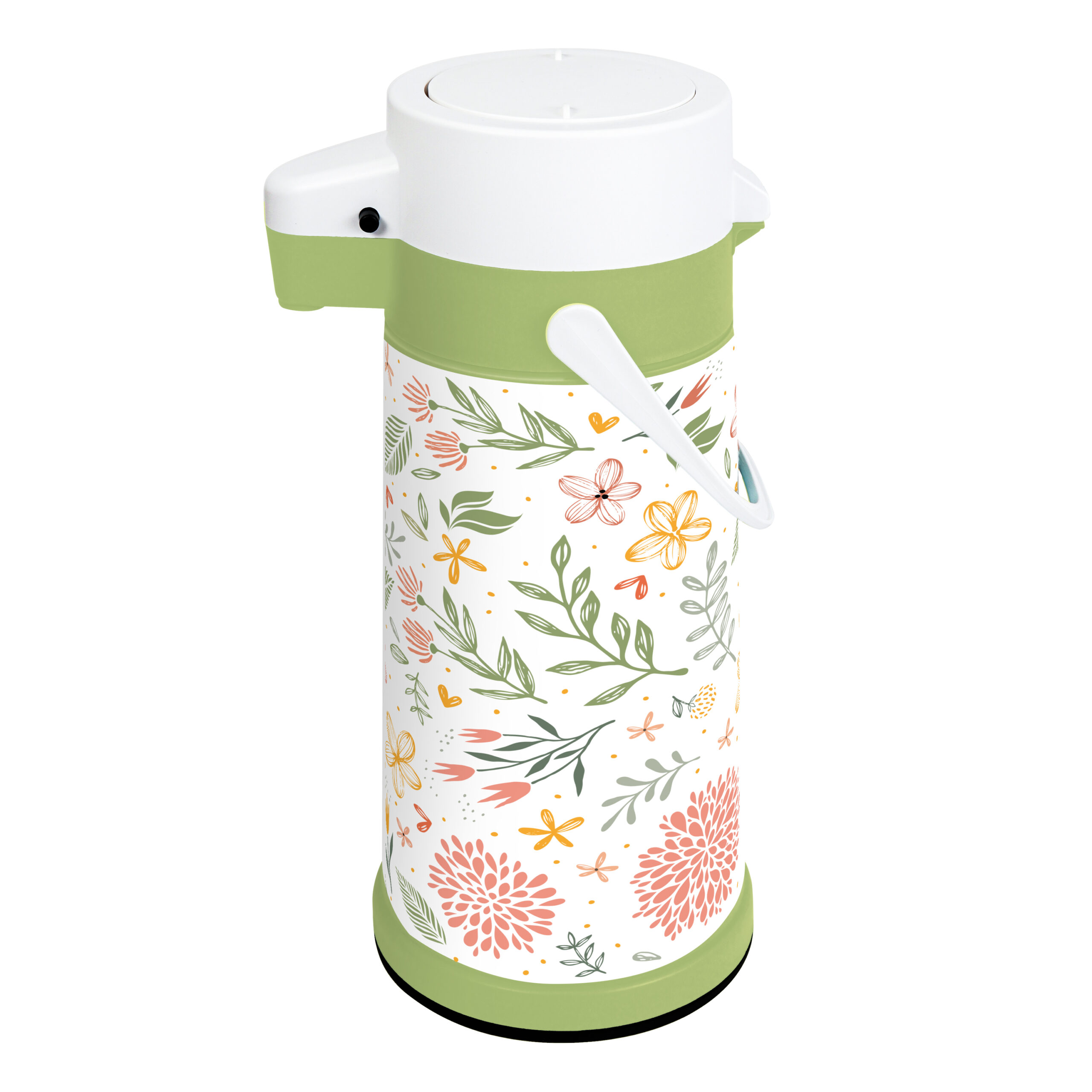 1,8 Lt Decorated Pump Vacuum Flask-157-158-Mix