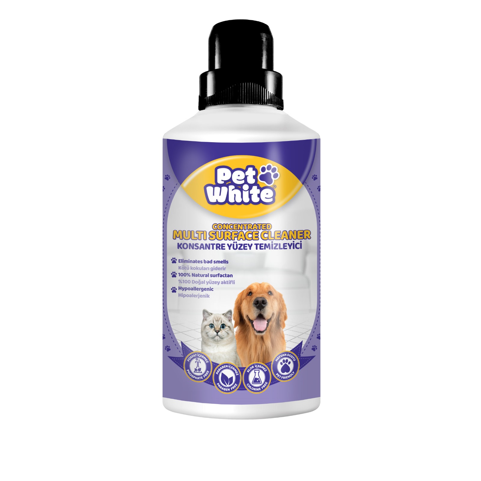 PET WHITE MULTI SURFACE CLEANER 1 LT.