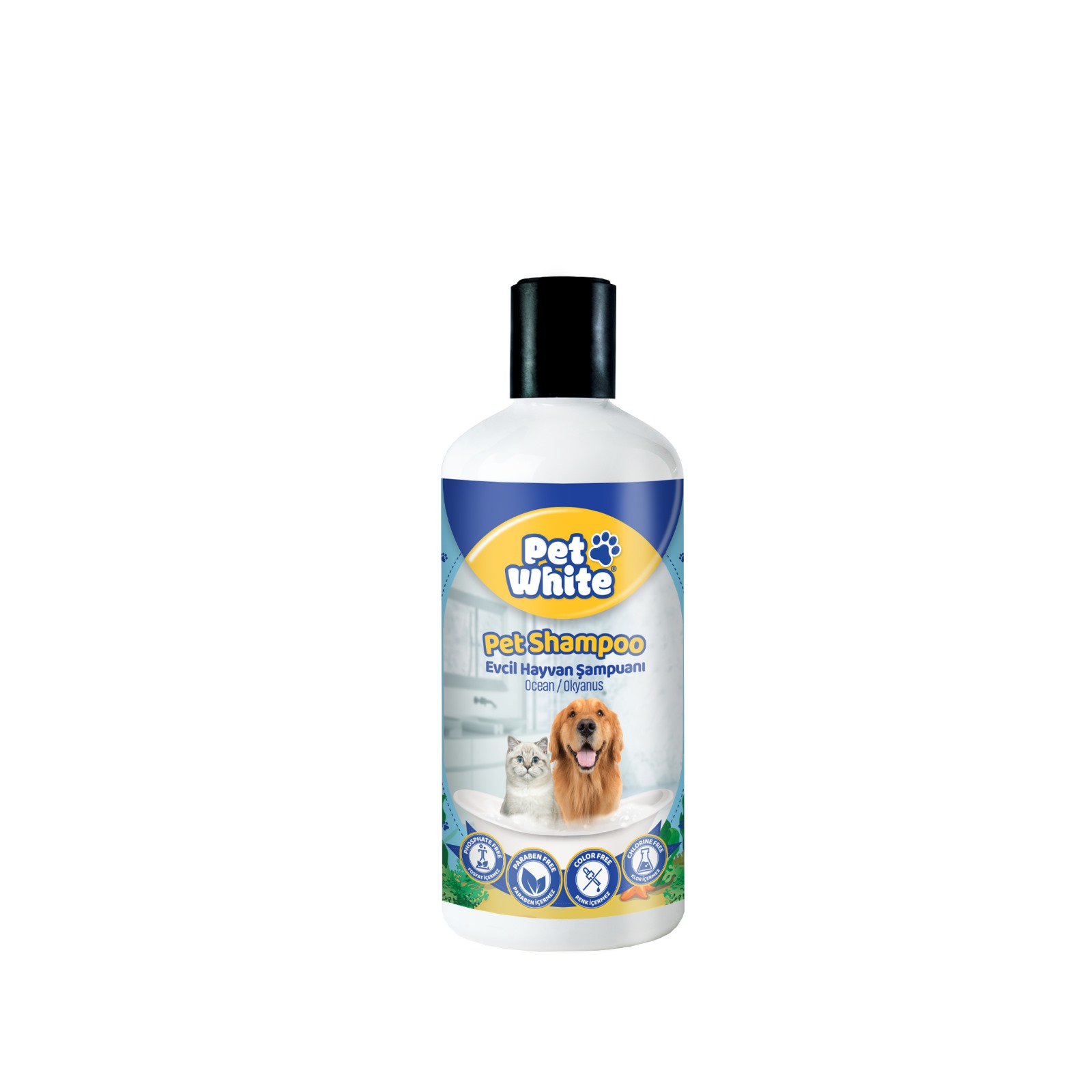 PET WHITE SHAMPOO OCEAN (500 ml. * 12 PCS.)