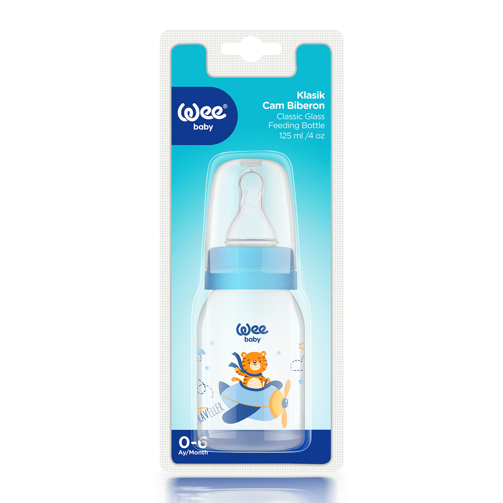 Glass Feeding Bottle No:1 (125 Ml)
